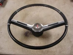 1964 1965 1966 442 Cutlass F85 Rare Olds Black Steering Wheel & Horn Bar Cap. Fixed Price $350.00.