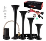 Train Drill Kit, 12V 150DB Super Loud Air Horns 4 Trumpet With Compressor... Fixed Price $68.87.
