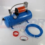 Air Compressor With 6 Liter Tank Dc 12V 150PSI For Train Horns Motorhome Tires. Fixed Price $111.86.