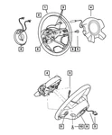 Genuine Mopar Steering Wheel Wiring 52029381AA. Fixed Price $20.50.