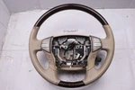 Vgc 2005-2012 Oem Toyota Avalon Tan Leather Wood Steering Wheel Cruise Radio. Fixed Price $79.99.