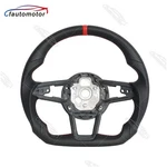 Black Leather Sport Steering Wheel Red Fits Audi R8 Tts Ttrs 2016-2024. Fixed Price $249.00.