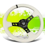 Nrg Performance 3.5CM Black Silver 3-SPOKE Cutout Holes Racing Steering Wheel. Fixed Price $134.00.