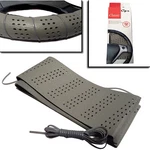 Grey Classic Grip Synthetic Leather Wrap Steering Wheel Cover 13.5"-14.4". Fixed Price $15.55.