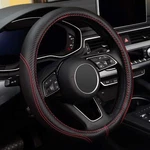 Microfiber Leather Auto Car Steering Wheel Cover Universal Fit 15" Protector Nib. Fixed Price $17.99.