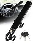 Tevlaphee Steering Wheel Lock Twin Bar Double Hook Car Auto Anti-theft Device. Fixed Price $39.99.