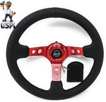 New Reinforced Nrg Innovations Steering Wheel RST-006RD + Uspl Air Freshener. Fixed Price $147.40.