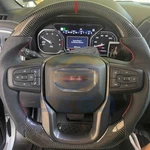Real Carbon Fiber Steering Wheel For Gmc Sierra 1500 Slt 19-25 W/heated Us. Fixed Price $399.00.