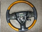 2004 05 06 ES330 Gray Leather & Wood Steering Wheel With Controls 8789649. Fixed Price $74.00.