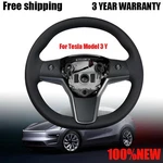 Fit For Tesla Model 3 Y 1490214-00-B Driver Heated Leather Steering Wheel New. Fixed Price $209.90.