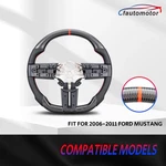 Real Carbon Fiber Steering Wheel D-shape 2005-2009 Ford Mustang Shelby Gt. Fixed Price $399.00.