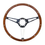 Gm 6-BOLT 14" Wood Classic 2" Dish Steering Wheel W/ 3 Slotted Spokes/ Rivets. Fixed Price $159.99.