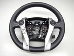 Toyota Prius ZVW30 ZVW35 Genuine Mist Gray Leather Steering Wheel Handle Jdm. Fixed Price $148.00.