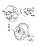 Genuine Mopar Steering Wheel YV191J8AD. Fixed Price $267.23.