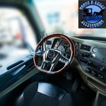 18" Wood Steering Wheel For 2012-2021 Peterbilt 579 & 2013-2021 Kenworth Kit. Fixed Price $689.99.