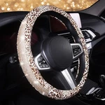 Leopard Print Steering Wheel Cover - Bling Crystal Rhinestones Cheetah. Fixed Price $33.51.
