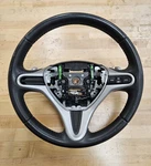 Oem 2009-2014 Honda Fit Sport Black Leather Wrapped Steering Wheel Paddle Shift. Fixed Price $79.99.