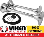 Vixen Horns Train Air 2 Stainless Steel Trumpets For Truck/car Loud Sound. Fixed Price $118.97.