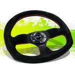 Nrg RST-009S-RS 320MM Black Suede Red Stitch Flat Bottom D-shape Steering Wheel. Fixed Price $134.00.