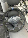 Toyota Supra MK4 Steering Wheel Alcantara Oem Genuine Blue Stitch. Fixed Price $400.00.