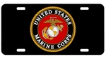 Marine Corps, United States, Plate New Car Tag Metal Aluminum Licensed. Fixed Price $12.88.