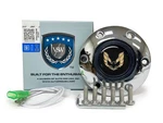 Licensed Pontiac Firebird Trans Am Gold 6 Bolt Chrome Horn Button. Fixed Price $34.99.