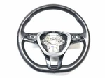 2018 Volkswagen Atlas Steering Wheel 3 Spoke Black Leather *missing Button. Fixed Price $80.00.