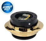 New Nrg Quick Release Gen 2.2 Black Body And Chrome Gold Ring SRK-220BK-CG. Fixed Price $144.00.