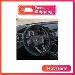 Qztyty Steering Wheel Cover, 15 Inch Carbon Microfiber Pu Leather Elas. Fixed Price $11.27.