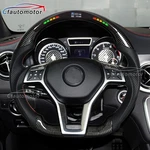 Led Carbon Fiber Steering Wheel Fits Mercedes-benz CLA45 C63 W204 15-18. Fixed Price $474.05.