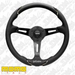 Genuine Momo Black Leather 350MM Steering Wheel VGOTHAM350NEL. Fixed Price $310.09.