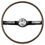 Mustang Thunderbird Cougar Steering Wheel Deluxe Woodgrain 1968 Black - Acp. Fixed Price $659.95.