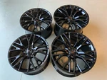 Black C7 Z06 Corvette Wheels 18X9.5 19X12 Fits C6 ZO6 Grand Sport Gm Caps. Fixed Price $1629.00.