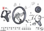 Genuine Bmw F06N F10 F12N Steering Wheel Cover Rear Oem 32307848269. Fixed Price $69.27.