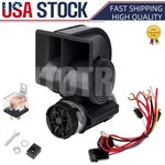 Car Air Horn With Compressor And Relay For Truck MOTORCYCLE(12V Black). Fixed Price $16.00.