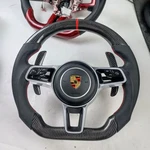 Porsche Steering Wheel Customization - 100% Carbon Fiber Leather Acc Pdk. Fixed Price $1000.00.
