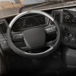 Cat Biggrip Faux Gray/black Leather Semi Truck Steering Wheel Cover, Fits Rv.... Fixed Price $28.90.