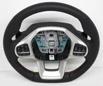 Oem Steering Wheel Ford Explorer Black Leather Orange Stitching Visual Flaw. Fixed Price $210.00.