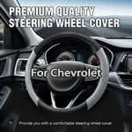 Black&gray 15" Steering Wheel Cover Leather For Chevy Silverado 1500 2500 Hd. Fixed Price $23.99.
