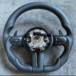 Custom Bmw Sport Flat-bottom Steering Wheel Perforated Leather With Contrast. Fixed Price $250.00.