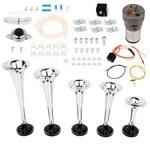 5 Silver Plastic Trumpet Air Horn Dixie Musical Dukes Of Hazzard General Lee Kit. Fixed Price $44.09.