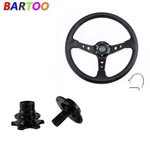 6 Hole Aluminum 14" Drifting Racing Steering Wheel +quick Release Adapter. Fixed Price $48.50.
