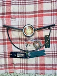 1957 Chrysler New Yorker Steering Wheel Horn Button Contact Hardware Mopar. Fixed Price $90.00.