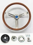 70-73 Blazer C10 C20 C30 Pick Up 15" Stained Wood Steering Wheel Blue Bowtie Cap. Fixed Price $228.77.