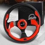 Nrg 320MM Reinforced Black Leather Red Trim Racing Steering Wheel RST-001RD. Fixed Price $136.00.