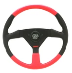 Grant Steering Wheel Spoke 13.5" Leather Sports Car Boat Aluminum Red Black Gt. Fixed Price $69.95.