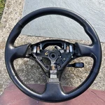 2002-2007 Toyota Corolla Matrix Red Stitch Leather Steering Wheel Cruise Control. Fixed Price $99.00.