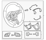 Genuine Audi Steering Wheel 8W0-419-091-GQ-NOQ. Fixed Price $695.99.