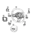 Genuine Mopar Steering Wheel 7TD751X7AE. Fixed Price $885.36.