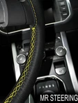 Ford Zephyr Mark Iv True Leather Steering Wheel Cover Yellow Double Stitch. Fixed Price $44.70.